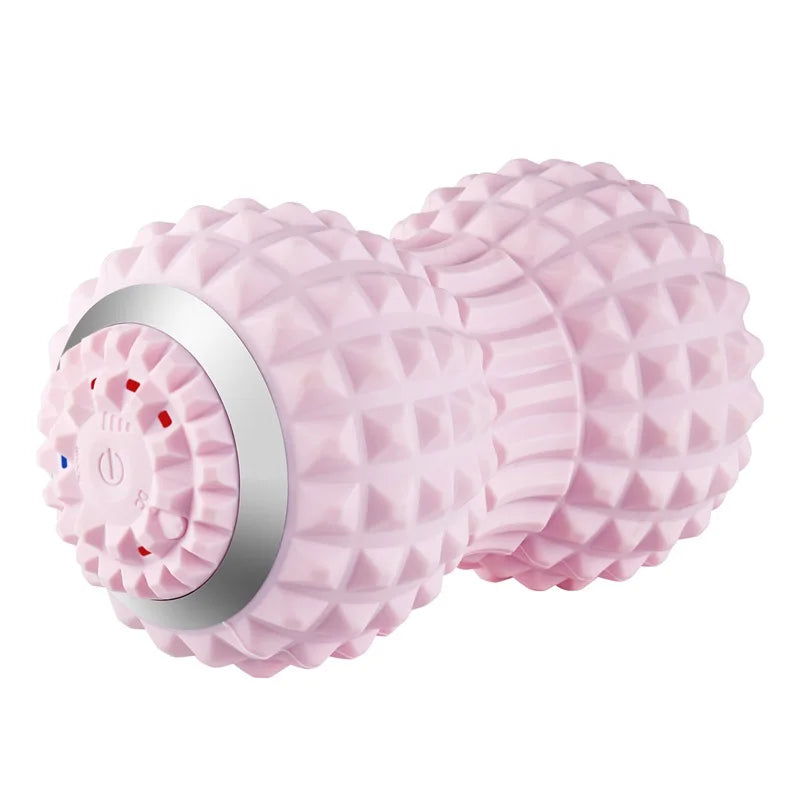 Electric Massage Peanut Ball 4-Speed Vibrating USB Rechargeable Sport Yoga Foam Roller Muscle Relaxation Small Fitness Equipment